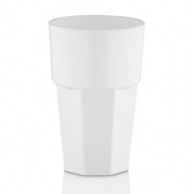 Чаша за вода 400 мл GASTRO, бял цвят, поликарбонат
