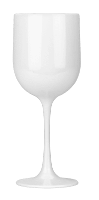 Чаша за вино 480 мл PREMIUM WHITE, бял цвят, поликарбонат