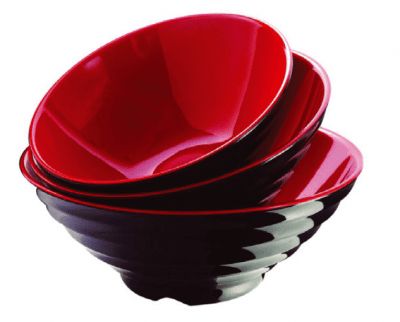 Меламинова купа за рамен ястие 20 см SHIBUI, черен цвят