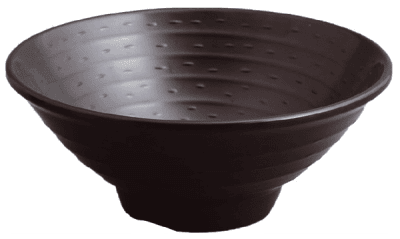 Меламинова купа за нудълс 23 см, 1400 мл SHIBUI, черен цвят