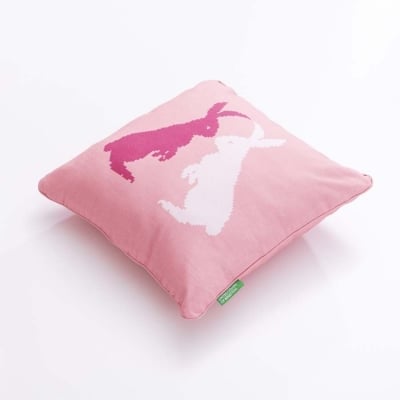 Възглавница 40 x 40 см Fw23, розов цвят със зайчета, United Colors Of Benetton