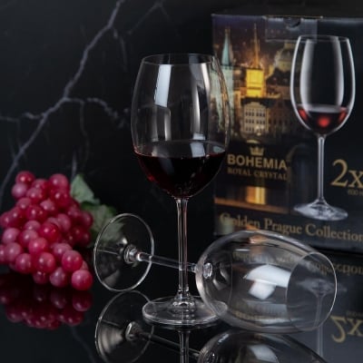 Чаши за червено вино 600 мл, 2 броя, Bohemia Royal Crystal