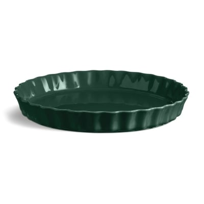 Керамична форма за тарт Ø 29,5 см TART DISH, цвят зелен кедър, EMILE HENRY Франция