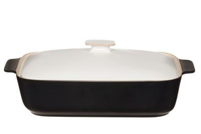 Керамична тава с капак 3 литра MAKU, 36 х 21.5 см, черен цвят, Tammer Brands Финландия