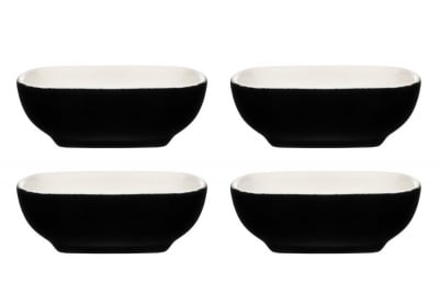 Комплект керамични купички за сервиране 4 броя MAKU, черен цвят, Tammer Brands Финландия
