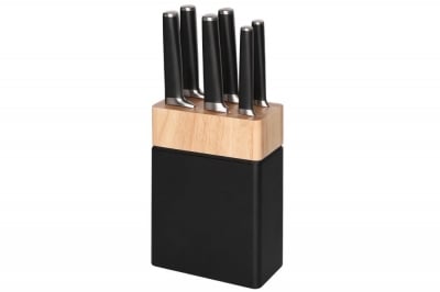 Комплект 6 броя ножове в дървен блок за съхранение Safety MAKU, Tammer Brands Финландия