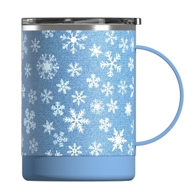 Термочаша с керамично покритие “ULTIMATE“ - 360 мл - цвят син/снежинки, ASOBU Канада