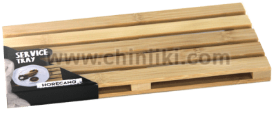 Бамбуков палет за сервиране и презентация 24 x 16 x 2 см