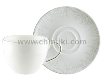 Порцеланова чинийка с чаша за нес кафе 230 мл IRIS, Bonna Турция