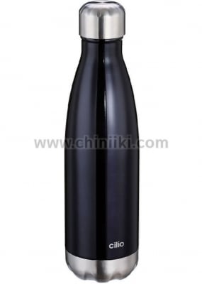 Elegante бутилка - термос 500 мл, черен цвят, Cilio Германия