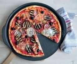 Керамична плоча за пица 40 см, черен цвят, EMILE HENRY Франция
