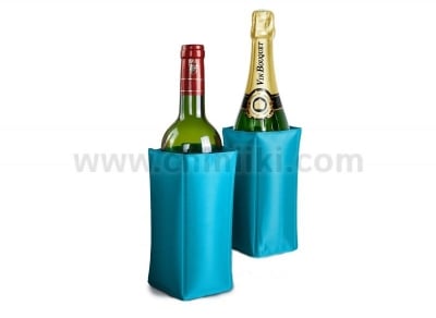 Охладител с гел за бутилки, син цвят, Vin Bouquet Испания