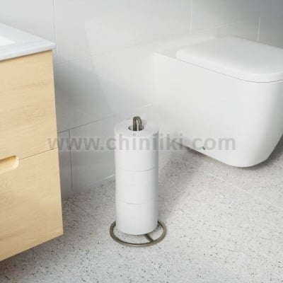 Стойка за резервни ролки тоалетна хартия 37 см SQUARE, цвят никел, UMBRA Канада