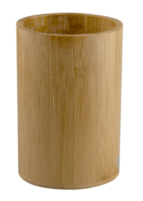 Бамбукова кръгла стойка за прибори 13.5 x 9.5 см
