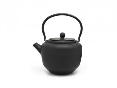 Чугунен чайник с филтър 1.3 литра PUCHENG, черен цвят, BREDEMEIJER Нидерландия