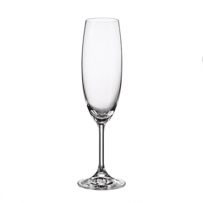 Cristallin чаши за шампанско 220 мл, 6 броя, Bohemia Royal Чехия