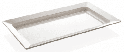 Меламиновo плато за презентация 50 x 28 x 4.5 см, бял цвят