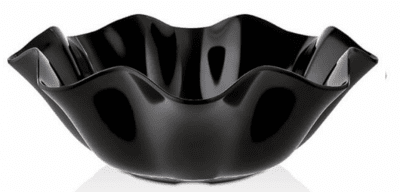 Меламинова купа цвете 34 x 12.5 см, 4 литра, черен цвят