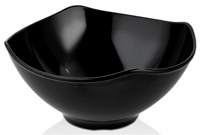 Меламинова купа 36 x 36 x 17 см DIVA, 8 литра, черен цвят