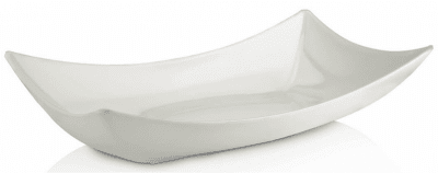 Меламинова купа лодка 47 x 26 x 11 см, бял цвят