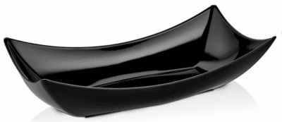 Меламинова купа лодка 47 x 26 x 11 см, черен цвят