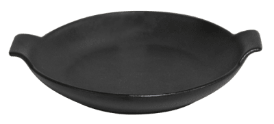 Керамична кръгла тавичка 21 x 5 см, черен цвят