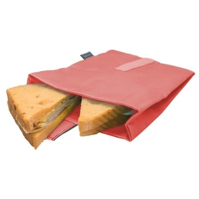 Джоб / чанта за сандвичи и храна в цвят корал, 23 x 16 см, NERTHUS Испания