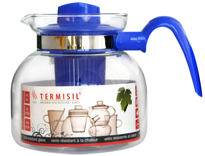 Термоустойчива кана за чай с филтър 1.5 литра MAYA, различни цветове, Termisil Полша