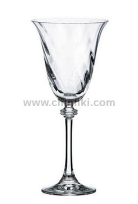 Александра Оптик чаши за вино 250 мл - 6 броя, Bohemia Crystalite