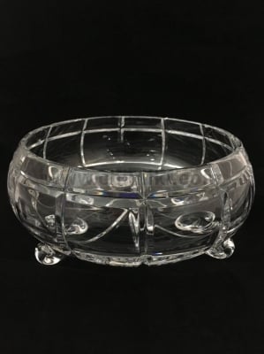Кристална купа / фруктиера на 3 крачета 25 см, Violetta Crystal Полша