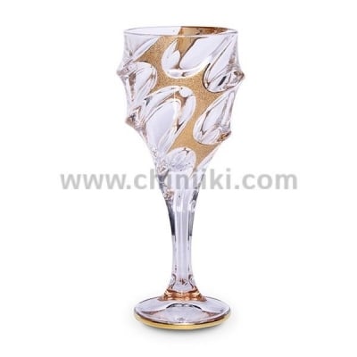 Calypso GOLD ICE кристални чаши за червено вино 320 мл - 6 броя, Bohemia Crystal