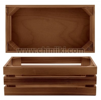 Дървена касетка за сервиране 32 x 17.1 x 10.5 см, Bisetti Италия