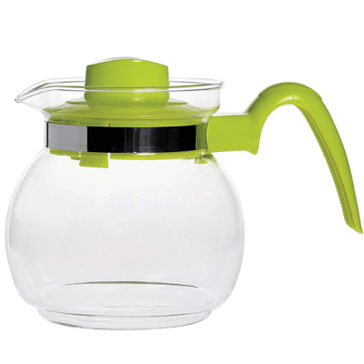 Кана за чай 1 литър от боросиликатно стъкло, различни цветове, Termisil Полша