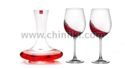 NEW 3 for 2 сет комплект 2 чаши за вино и декантер, Rona Словакия