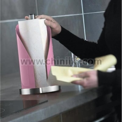 Поставка за кухненска хартия 30 см INOX, розов цвят, WESCO Германия