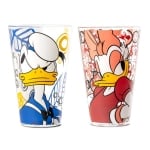 Комплект 2 стъклени чаши Доналд и Дейзи Дък 310 мл, Disney Forever&Ever, Egan Италия