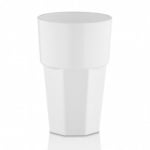 Чаша за вода 400 мл GASTRO, бял цвят, поликарбонат