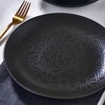 Порцеланова купичка 10 x 8 см Orlando, цвят черен мат с декор, Gural Турция