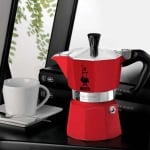 Кафеварка за 1 кафе Moka Express Color, червен цвят, Bialetti Италия