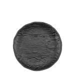 Меламиново кръгло плато Ø 24 x h 2 cм SHIBUI, черен цвят