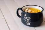 Порцеланова чаша - купа за супа 500 мл Soup of the day, сив цвят, Kapimex Холандия
