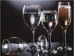 Стъклени чаши за вино 340 мл ALEXANDER, 6 броя