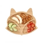 Детска бамбукова чинийка с 3 разделения FOX, 23 x 19,5 x 1,8 см, ZELLER Германия