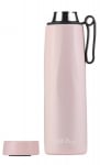 Стоманена термо бутилка 500 мл Fuori, розов цвят, Vialli Design Полша