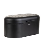 Стоманена кутия за хляб ENIZE, 33 x 18 x 15 см, черен цвят, HOMLA Полша