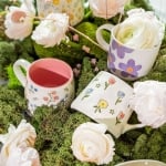 Керамична чаша с цветя за кафе или чай 350 мл MALIS 2, HOMLA Полша