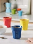 Комплект 6 броя цветни чаши за еспресо кафе 90 мл Octagonal, Bialetti Италия