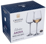 ARDEA чаши за бяло вино 330 мл, 6 броя, Bohemia Crystalite