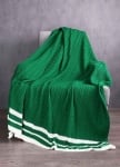 Плетено одеяло Rainbow 140 х 190 см, зелен цвят, 100% акрил, United Colors Of Benetton