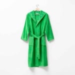 Халат за баня с качулка Rainbow M/L, зелен цвят, United Colors Of Benetton